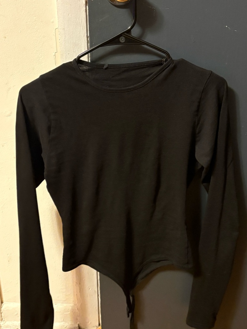 Black Long-Sleeve Women’s Top